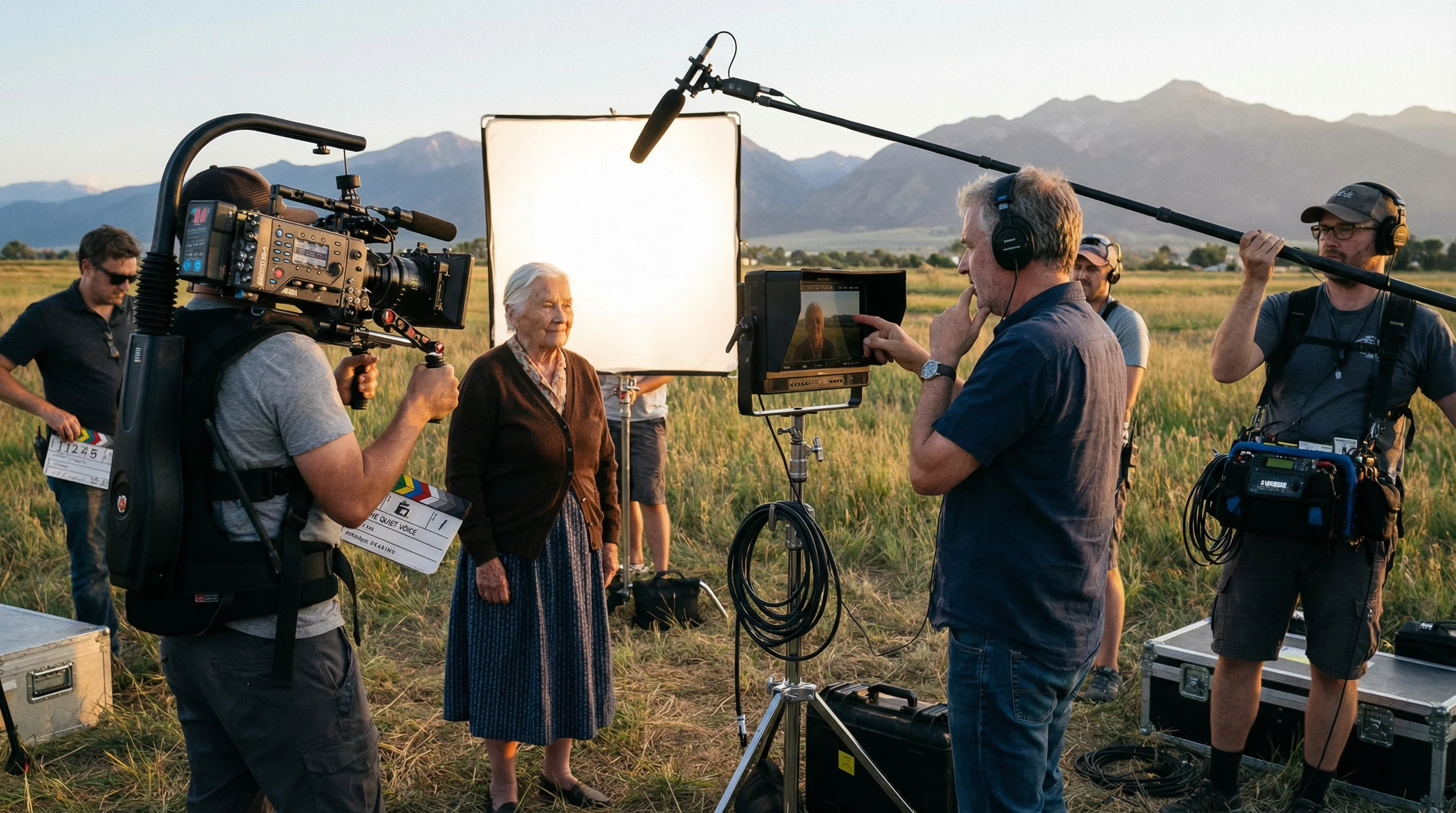 纪录片拍摄现场幕后工作照